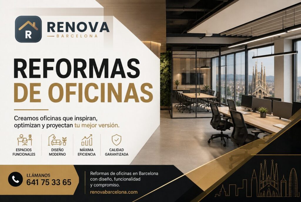 Reformas de oficinas en Barcelona